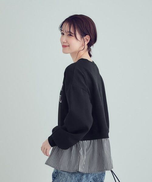 SHOO・LA・RUE / シューラルー スウェット | 【あったか】裾レイヤード風裏起毛スウェット | 詳細2