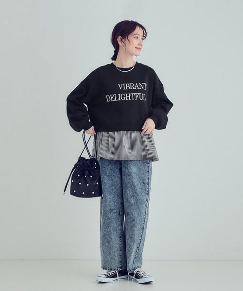 SHOO・LA・RUE / シューラルー スウェット | 【あったか】裾レイヤード風裏起毛スウェット | 詳細3