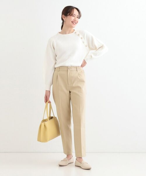 SHOO・LA・RUE / シューラルー ニット・セーター | 【S-LL/洗える】きらっとラメが華やか 肩金ボタンニット | 詳細25