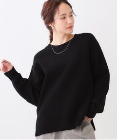 SHOO・LA・RUE / シューラルー ニット・セーター | 【高レビュー/洗える/S-LL】ポコポコの表面感が魅力 ラーベン柄ニット