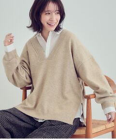 SHOO・LA・RUE / シューラルー ニット・セーター | ふんわりやわらか変形Vネックニット