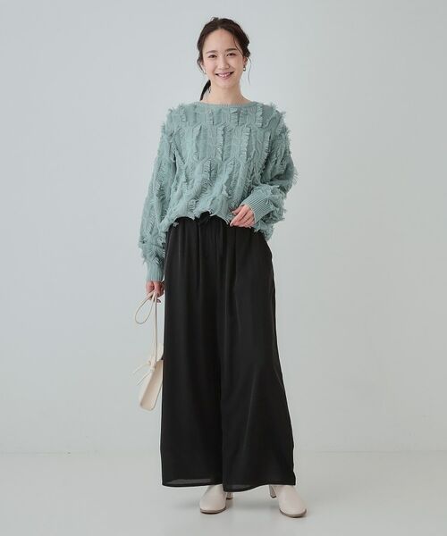 SHOO・LA・RUE / シューラルー ニット・セーター | 【S-LL】一枚で主役級。フリンジが目を惹くゆるニット | 詳細19