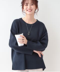 SHOO・LA・RUE / シューラルー ニット・セーター | 【S-LL/洗える】スウェットライク オーバーサイズニット