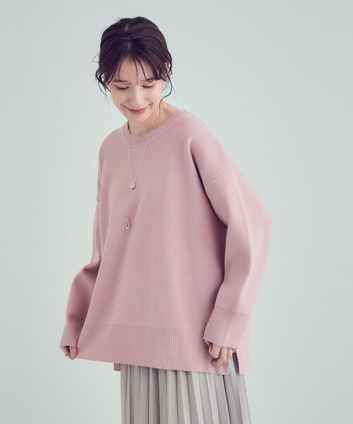 SHOO・LA・RUE / シューラルー ニット・セーター | 【S-LL/洗える】スウェットライク オーバーサイズニット | 詳細10