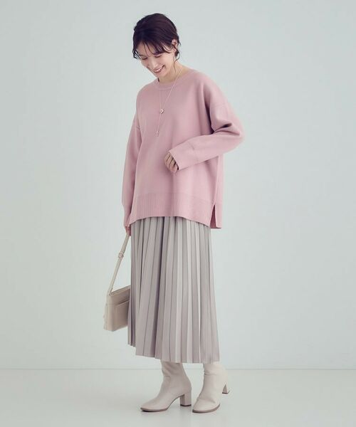 SHOO・LA・RUE / シューラルー ニット・セーター | 【S-LL/洗える】スウェットライク オーバーサイズニット | 詳細11