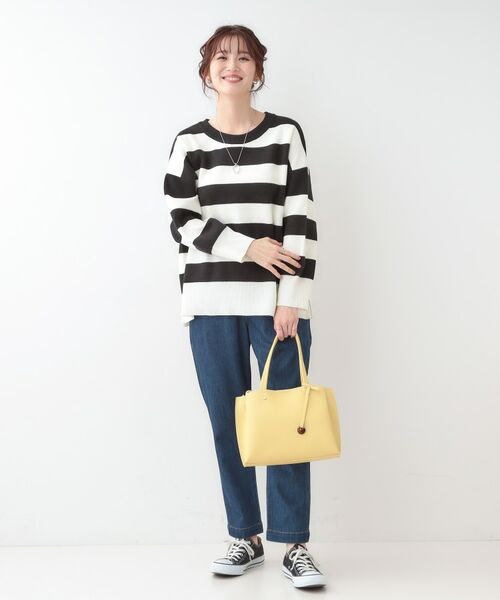 SHOO・LA・RUE / シューラルー ニット・セーター | 【S-LL/洗える】スウェットライク オーバーサイズニット | 詳細15