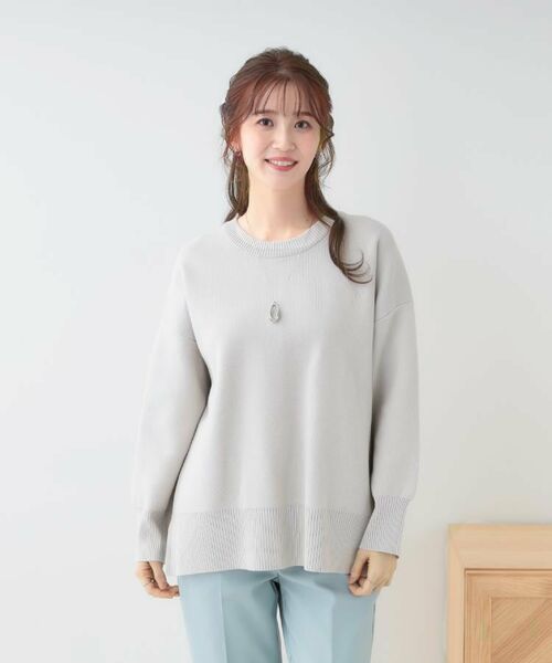 SHOO・LA・RUE / シューラルー ニット・セーター | 【S-LL/洗える】スウェットライク オーバーサイズニット | 詳細17