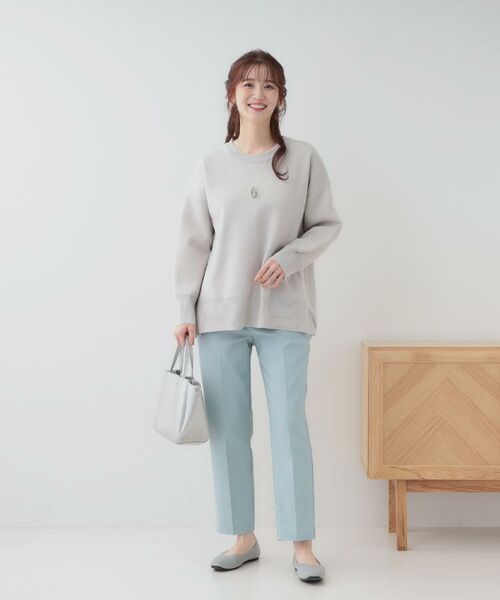 SHOO・LA・RUE / シューラルー ニット・セーター | 【S-LL/洗える】スウェットライク オーバーサイズニット | 詳細19