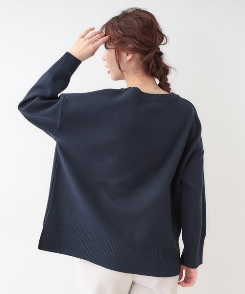 SHOO・LA・RUE / シューラルー ニット・セーター | 【S-LL/洗える】スウェットライク オーバーサイズニット | 詳細2