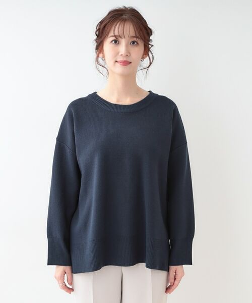 SHOO・LA・RUE / シューラルー ニット・セーター | 【S-LL/洗える】スウェットライク オーバーサイズニット | 詳細25