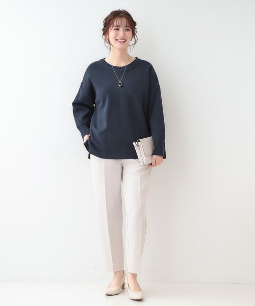 SHOO・LA・RUE / シューラルー ニット・セーター | 【S-LL/洗える】スウェットライク オーバーサイズニット | 詳細3