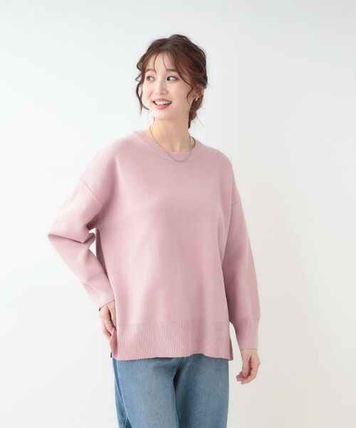 SHOO・LA・RUE / シューラルー ニット・セーター | 【S-LL/洗える】スウェットライク オーバーサイズニット | 詳細5