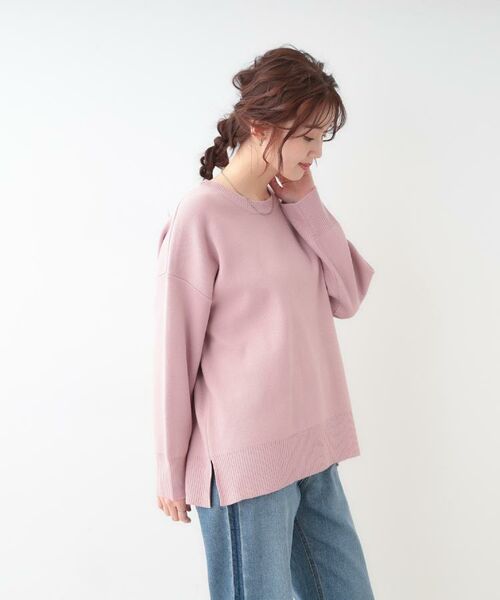 SHOO・LA・RUE / シューラルー ニット・セーター | 【S-LL/洗える】スウェットライク オーバーサイズニット | 詳細6