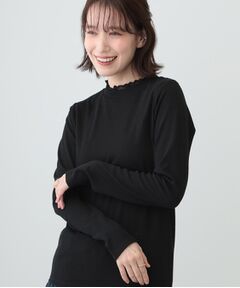 SHOO・LA・RUE / シューラルー カットソー | 【S-LL】衿レースハイネックリブトップス