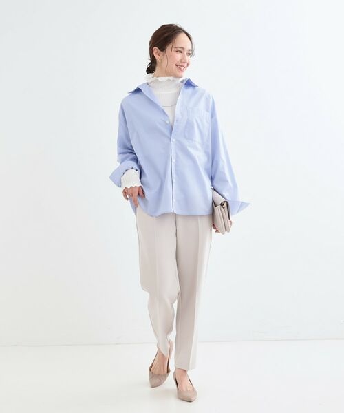 SHOO・LA・RUE / シューラルー ショート・ハーフ・半端丈パンツ | 【SS-3L/洗える/通勤・セレモニーにも】しなやかな身のこなしが叶う ストレッチテーパードパンツ | 詳細24