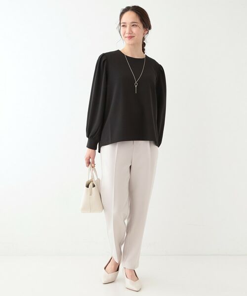 SHOO・LA・RUE / シューラルー ショート・ハーフ・半端丈パンツ | 【SS-3L/洗える/通勤・セレモニーにも】しなやかな身のこなしが叶う ストレッチテーパードパンツ | 詳細28