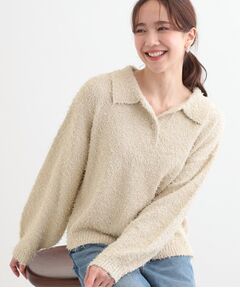 SHOO・LA・RUE / シューラルー ニット・セーター | 【S-LL】大人ヘルシー やわらかカールヤーン ポロニット