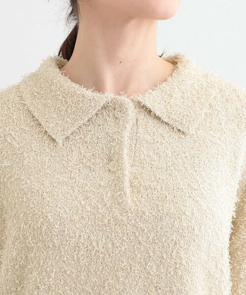 SHOO・LA・RUE / シューラルー ニット・セーター | 【S-LL】大人ヘルシー やわらかカールヤーン ポロニット | 詳細12