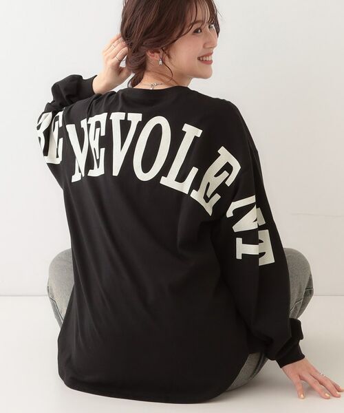 SHOO・LA・RUE/シューラルー 【洗える】1枚でもレイヤードでも 選べる5柄 BIGロンT ブラック(519) 02(M) SHOO・LA・RUE/シューラルー 【洗える】1枚でもレイヤードでも 選べる5柄 BIGロンT ブラック(519) 02(M)