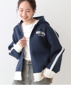SHOO・LA・RUE / シューラルー パーカー | ラインで魅せる スポンディッシュニットZIPパーカ