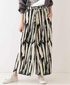 SHOO・LA・RUE / シューラルー ショート・ハーフ・半端丈パンツ | 【S-LL】柄プリーツ イージーワイドパンツ