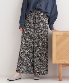 SHOO・LA・RUE / シューラルー ショート・ハーフ・半端丈パンツ | 【S-LL】柄プリーツ イージーワイドパンツ