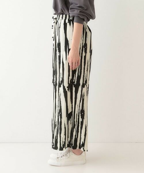 SHOO・LA・RUE / シューラルー ショート・ハーフ・半端丈パンツ | 【S-LL】柄プリーツ イージーワイドパンツ | 詳細13