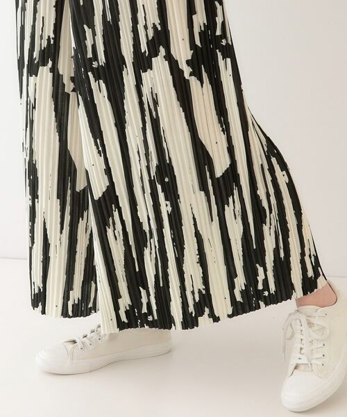 SHOO・LA・RUE / シューラルー ショート・ハーフ・半端丈パンツ | 【S-LL】柄プリーツ イージーワイドパンツ | 詳細18