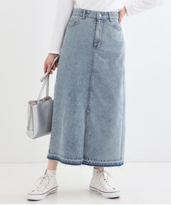 SHOO・LA・RUE / シューラルー デニムスカート | 【S-LL】ケミカルウォッシュ デニムスカート