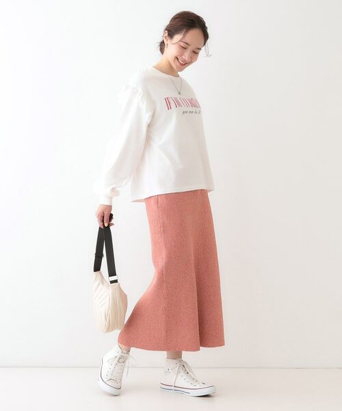 SHOO・LA・RUE / シューラルー スカート | スポンディッシュMIXニットナロースカート | 詳細11