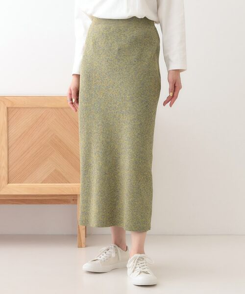 SHOO・LA・RUE / シューラルー スカート | スポンディッシュMIXニットナロースカート | 詳細5