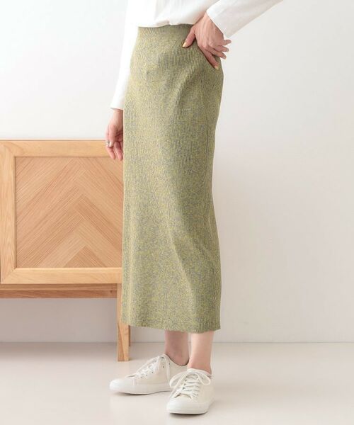 SHOO・LA・RUE / シューラルー スカート | スポンディッシュMIXニットナロースカート | 詳細6