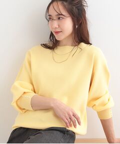 SHOO・LA・RUE / シューラルー ニット・セーター | 【洗える/S-LL】大人上品 お袖パール調ボタン付き ボートネックニット