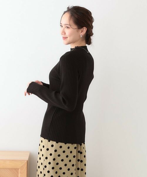 SHOO・LA・RUE / シューラルー ニット・セーター | 【洗える/S-LL】一枚でもインナーでも プチハイネック リブニット | 詳細10