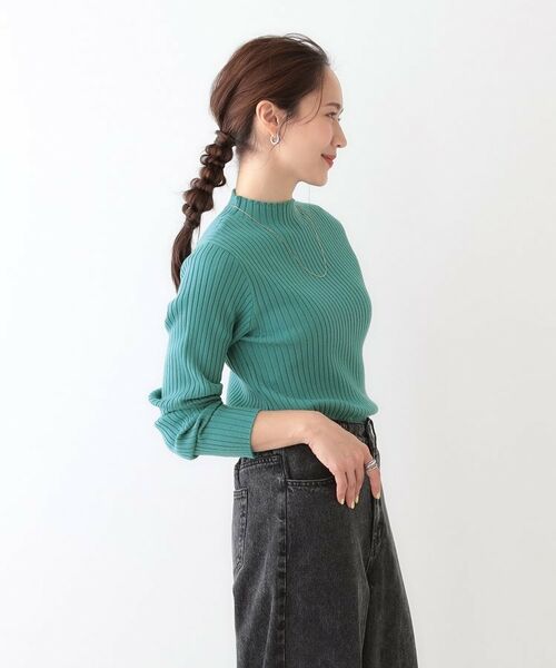 SHOO・LA・RUE / シューラルー ニット・セーター | 【洗える/S-LL】一枚でもインナーでも プチハイネック リブニット | 詳細13