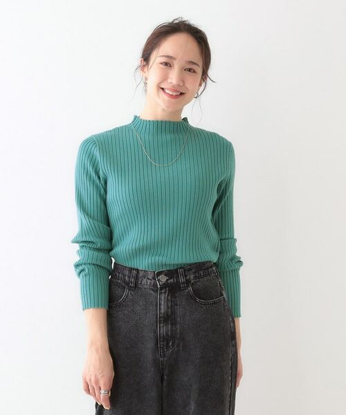 SHOO・LA・RUE / シューラルー ニット・セーター | 【洗える/S-LL】一枚でもインナーでも プチハイネック リブニット | 詳細14