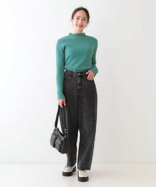 SHOO・LA・RUE / シューラルー ニット・セーター | 【洗える/S-LL】一枚でもインナーでも プチハイネック リブニット | 詳細15