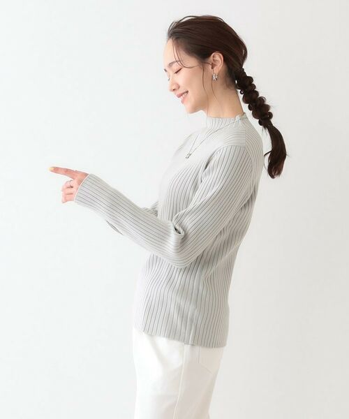 SHOO・LA・RUE / シューラルー ニット・セーター | 【洗える/S-LL】一枚でもインナーでも プチハイネック リブニット | 詳細6