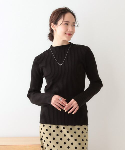 SHOO・LA・RUE / シューラルー ニット・セーター | 【洗える/S-LL】一枚でもインナーでも プチハイネック リブニット | 詳細9