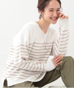 SHOO・LA・RUE / シューラルー ニット・セーター | 【洗える/S-LL】お顔周りすっきり 優しい肌触りのVネックニット