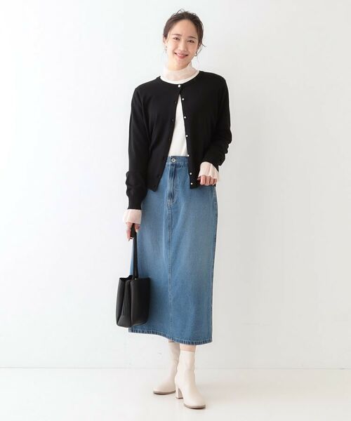 SHOO・LA・RUE / シューラルー カーディガン・ボレロ | 【洗える/S-LL】ビジューボタンで華やかさをプラスする きれいめニットカーディガン【CIRCRIC】 | 詳細3