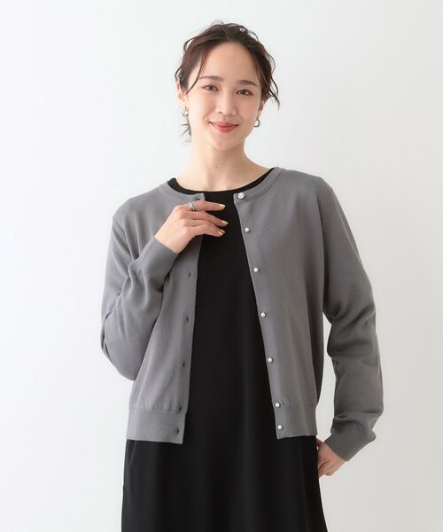 SHOO・LA・RUE / シューラルー カーディガン・ボレロ | 【洗える/S-LL】ビジューボタンで華やかさをプラスする きれいめニットカーディガン【CIRCRIC】 | 詳細5
