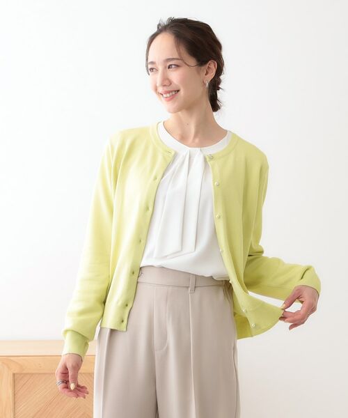 SHOO・LA・RUE / シューラルー カーディガン・ボレロ | 【洗える/S-LL】ビジューボタンで華やかさをプラスする きれいめニットカーディガン【CIRCRIC】 | 詳細9