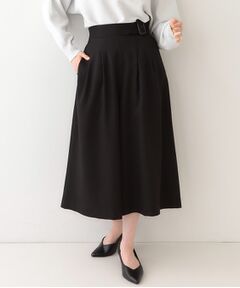 SHOO・LA・RUE / シューラルー ショート・ハーフ・半端丈パンツ | 【S-LL/体型カバー】オンオフ兼用 ベルト風ガウチョパンツ