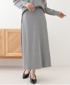 SHOO・LA・RUE / シューラルー スカート | 【セットアップ可/S-LL】大人上品に揺れる ニットフレアスカート