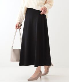 SHOO・LA・RUE / シューラルー スカート | 【セットアップ可/S-LL】大人上品に揺れる ニットフレアスカート