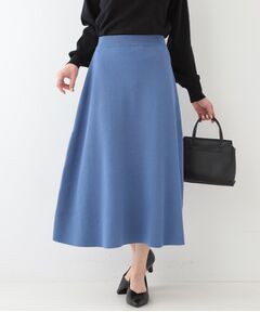 SHOO・LA・RUE / シューラルー スカート | 【セットアップ可/S-LL】大人上品に揺れる ニットフレアスカート