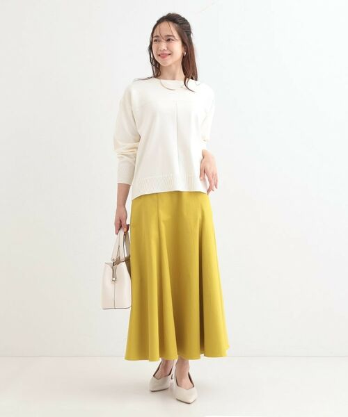 SHOO・LA・RUE / シューラルー ニット・セーター | 【S-LL/洗える】顔回りすっきりガーター編み切り替えニット | 詳細11