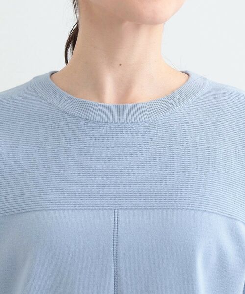 SHOO・LA・RUE / シューラルー ニット・セーター | 【S-LL/洗える】顔回りすっきりガーター編み切り替えニット | 詳細16