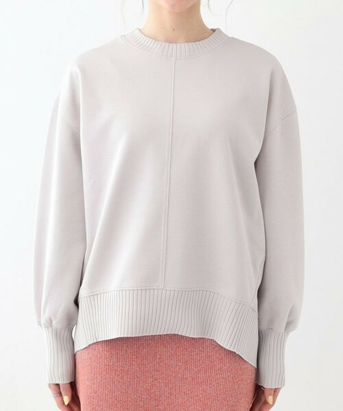 SHOO・LA・RUE / シューラルー カットソー | 【洗える/S-LL】長めのリブでお袖すっきり 異素材トップス | 詳細13